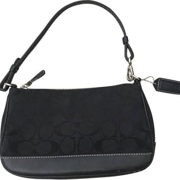 Coach Handbags - Coach Signature Small Black Purse